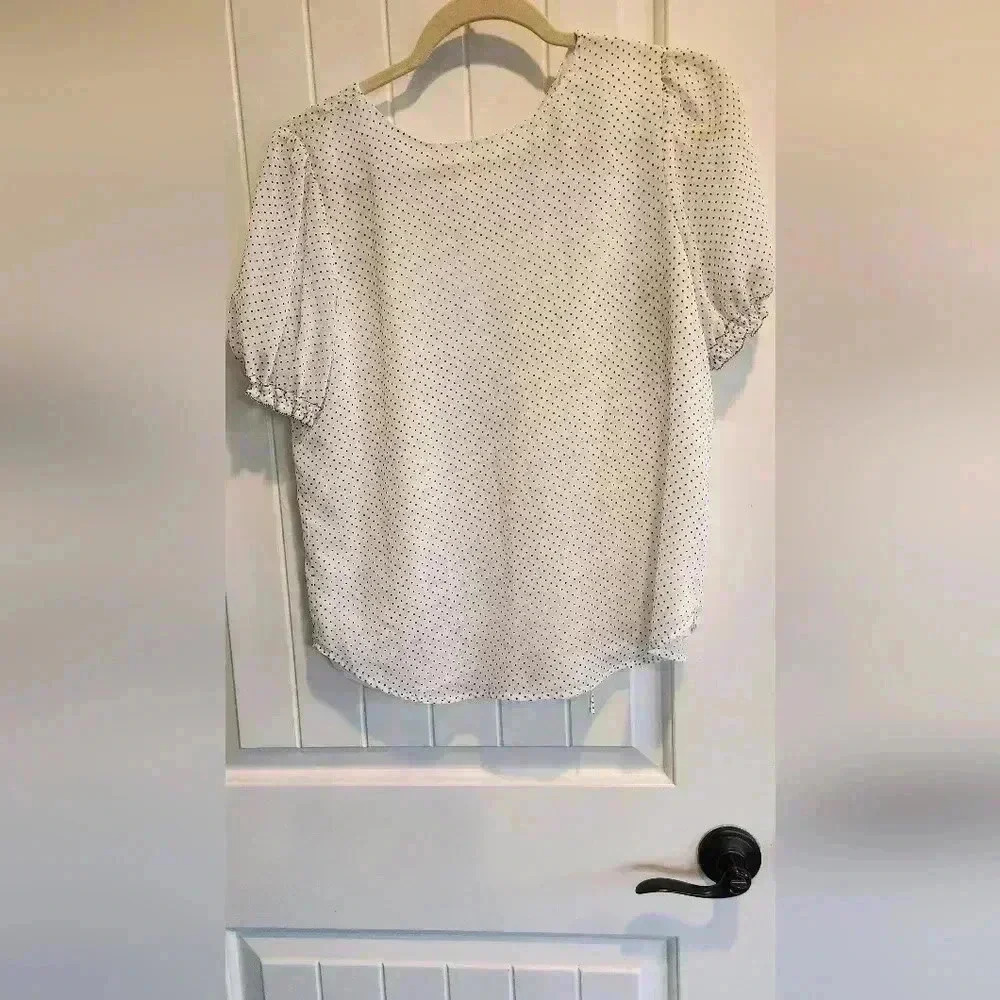 Loft Lighweight Polka Dot Blouse